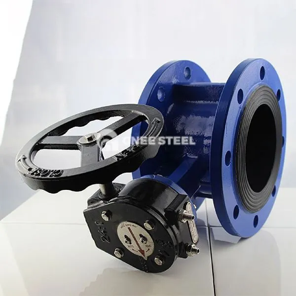 Comhlaí féileacán flange iarann ​​teilgthe