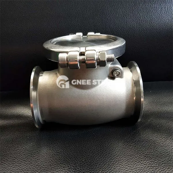 Comhlaí seiceála luascáin cruach teilgthe