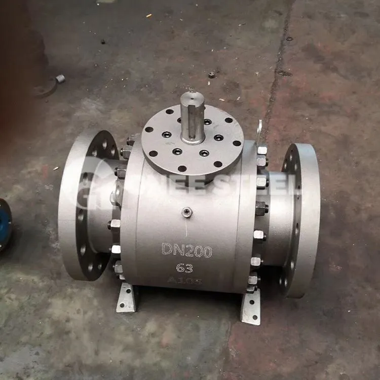 Comhla Liathróid Chreasaithe Trunnion Iontrála Barr Crióigineach