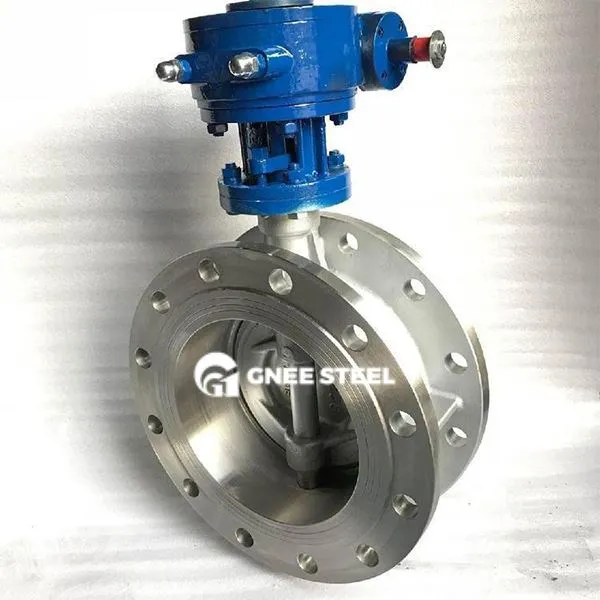 Comhla féileacán flange dúbailte