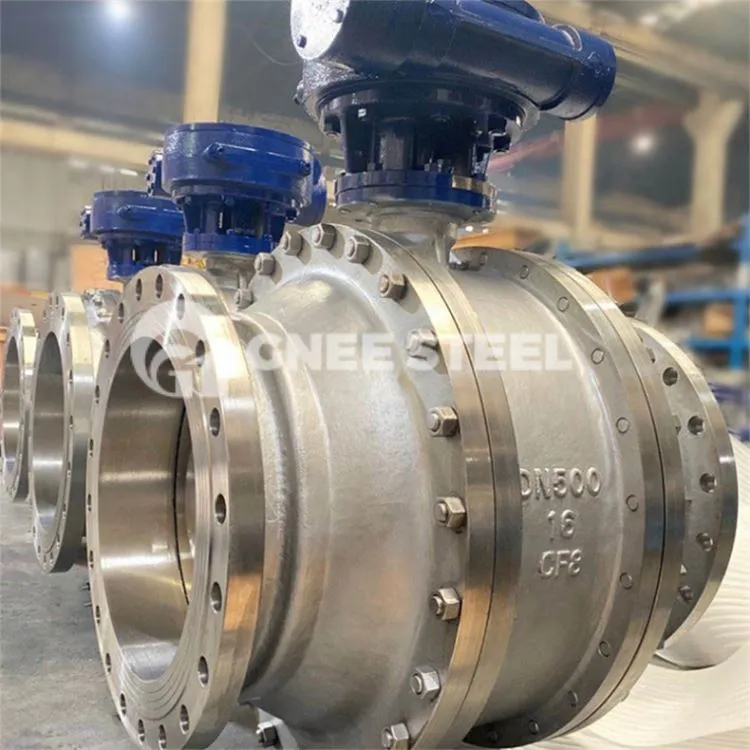 Comhla Liathróid Feistithe Trunnion Brionnaithe