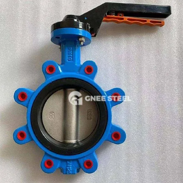 Comhla féileacán de chineál lug wafer